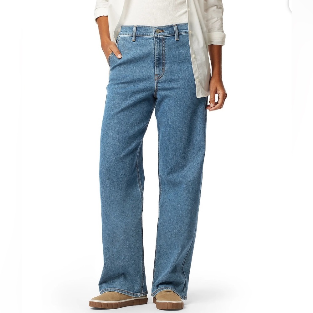 NWOT Levi Strauss Signature Heritage Loose Straight Jeans Womens 10